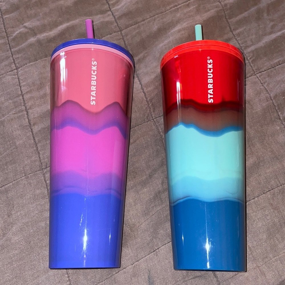 2 Starbucks Venti cold cups - summer 2021